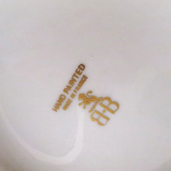 Vintage Birks Teapot 4 Cup Gold Roses White Porcelain Made in France - Picture 14 of 14